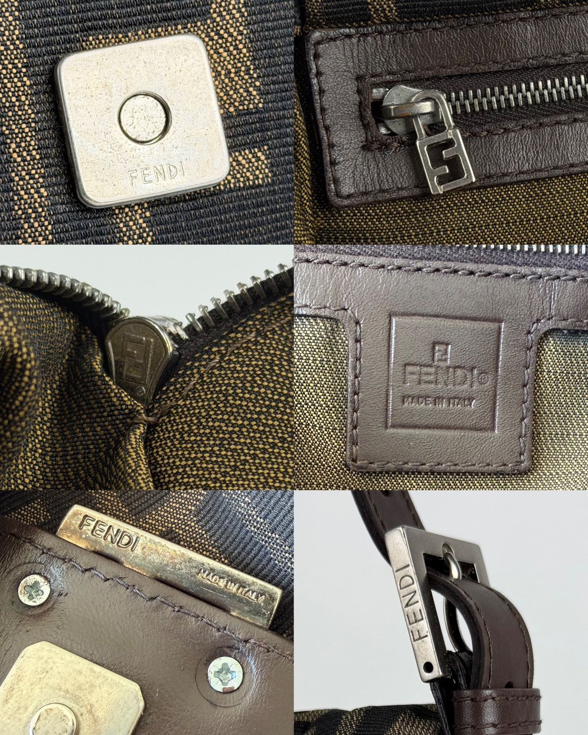Vintage Fendi zucca monogram mamma baguette
