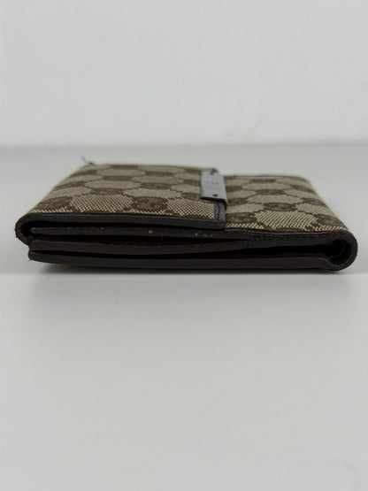 Gucci GG monogram canvas trifold wallet