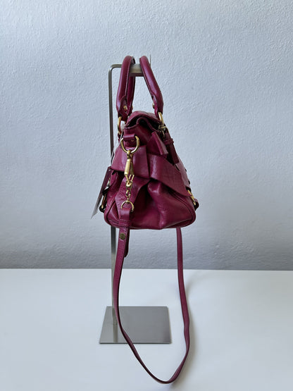 Vintage y2k miu miu vitello bow bag in pink