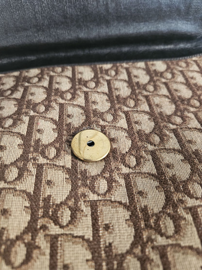 Vintage 80s Dior trotter chain flap shoulder/ crossbody bag