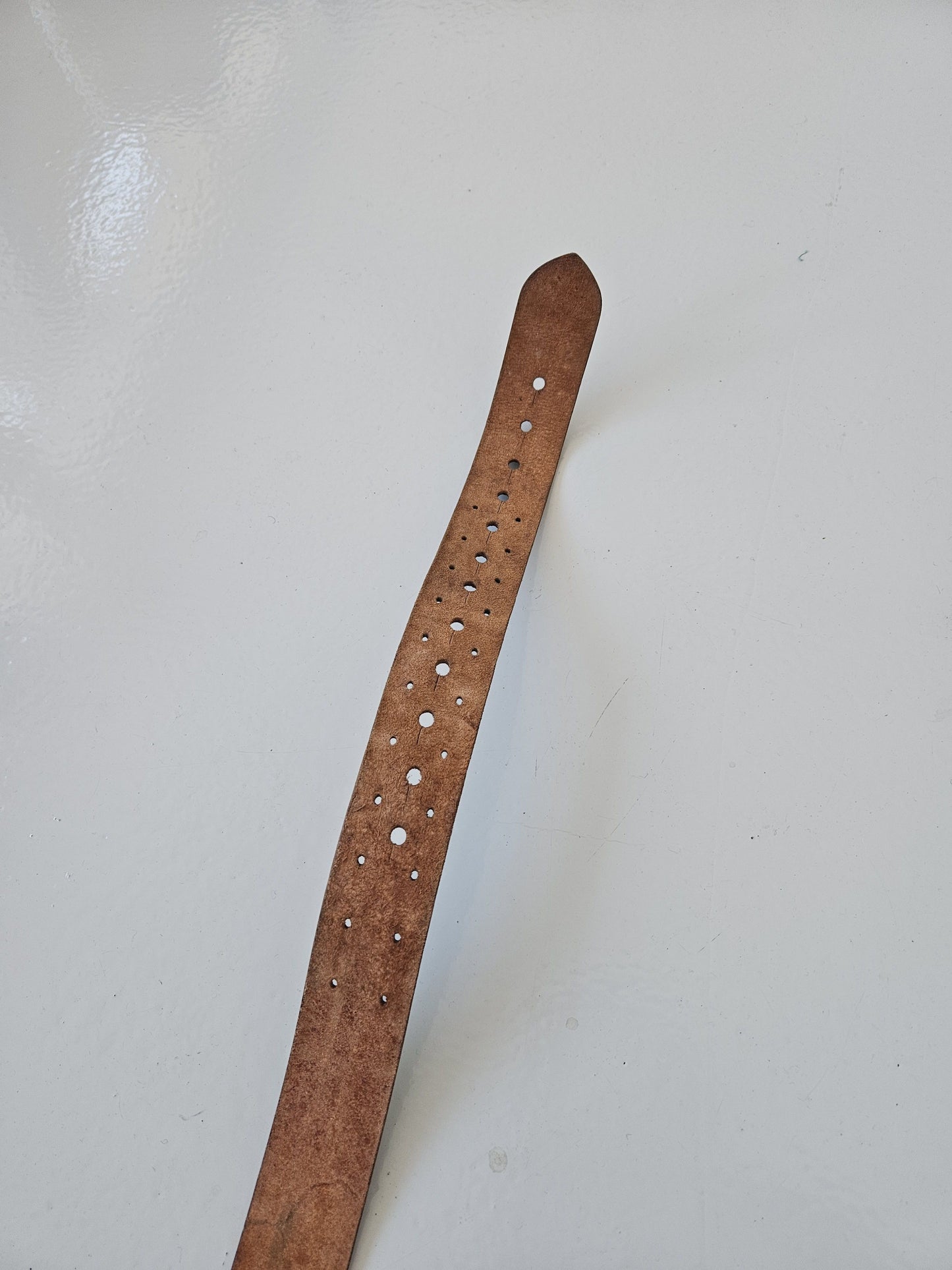 Archive y2k Maison Martin Margiela artisanal handpainted leather belt