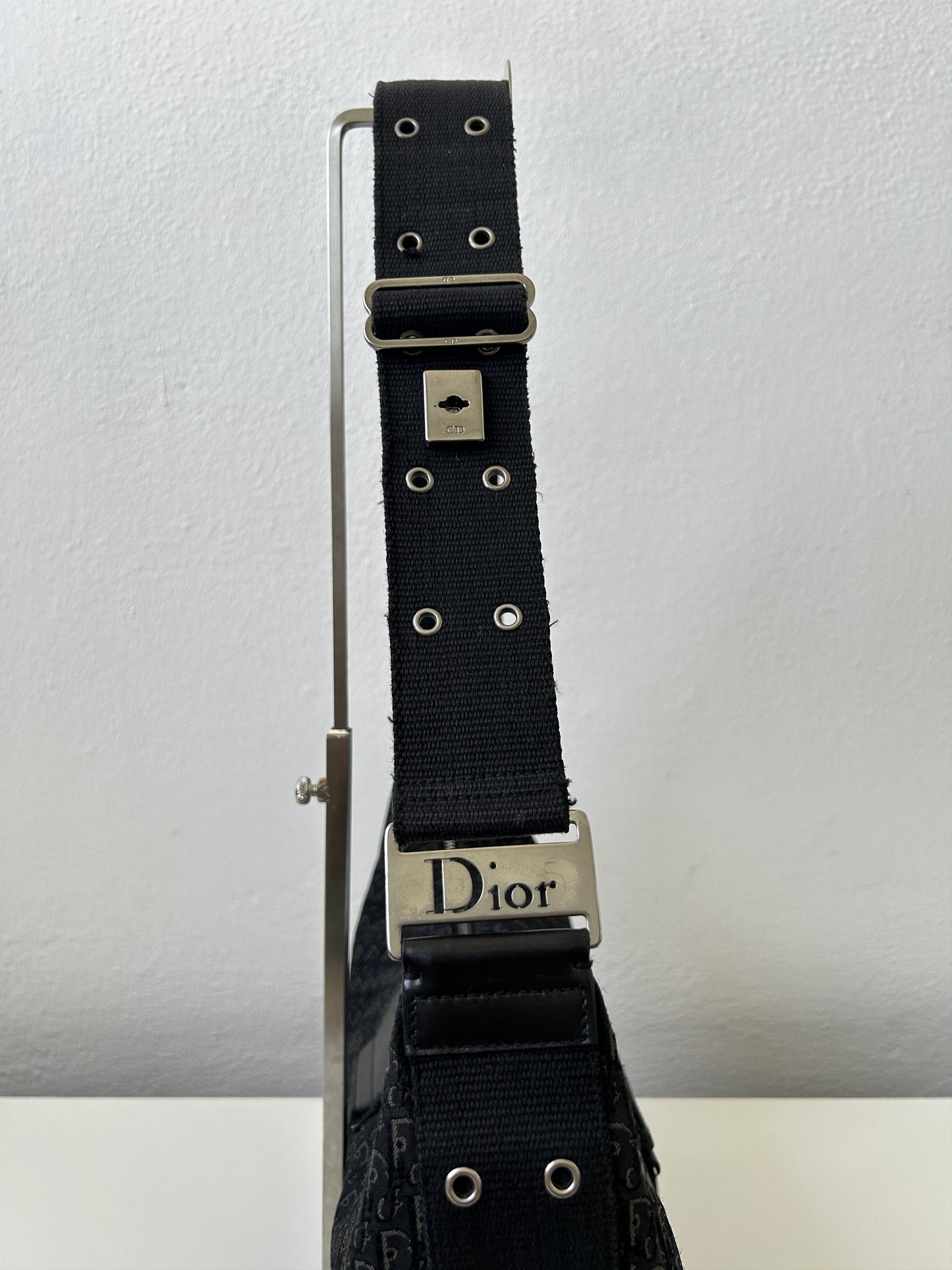 Y2k Dior street chic half moon hobo handbag