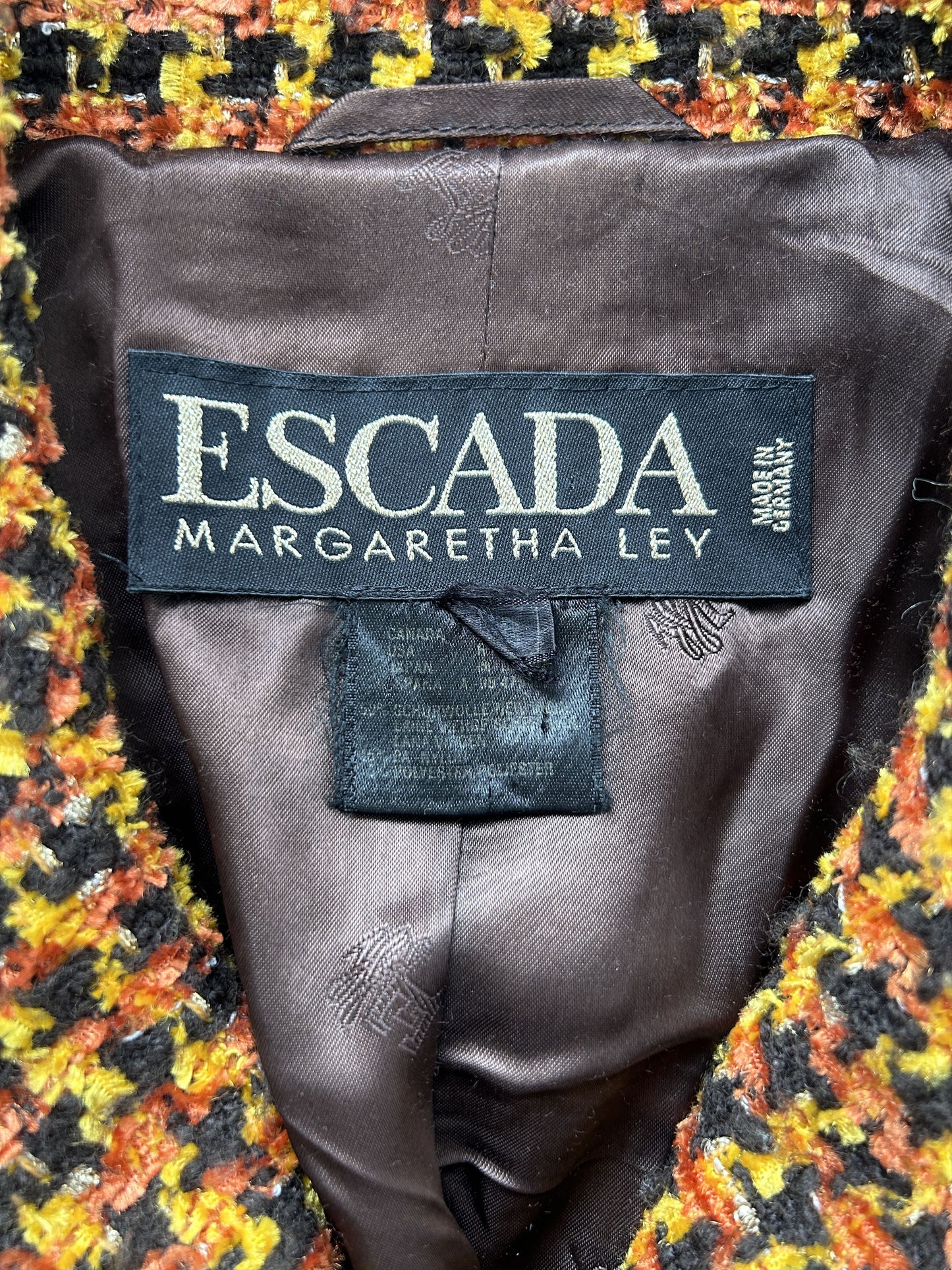 Vintage Escada tweed blazer
