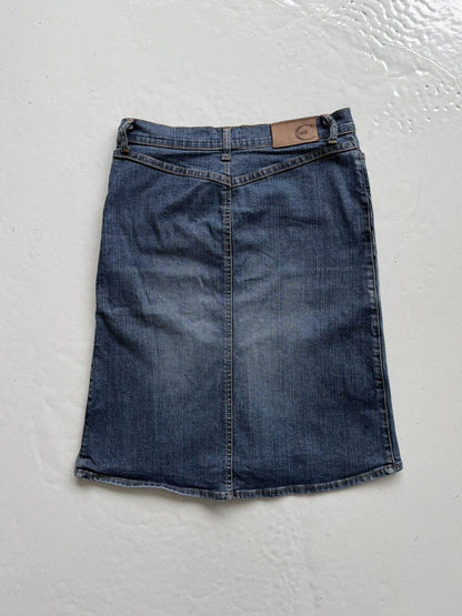 Just Cavalli y2k washed denim pencil skirt