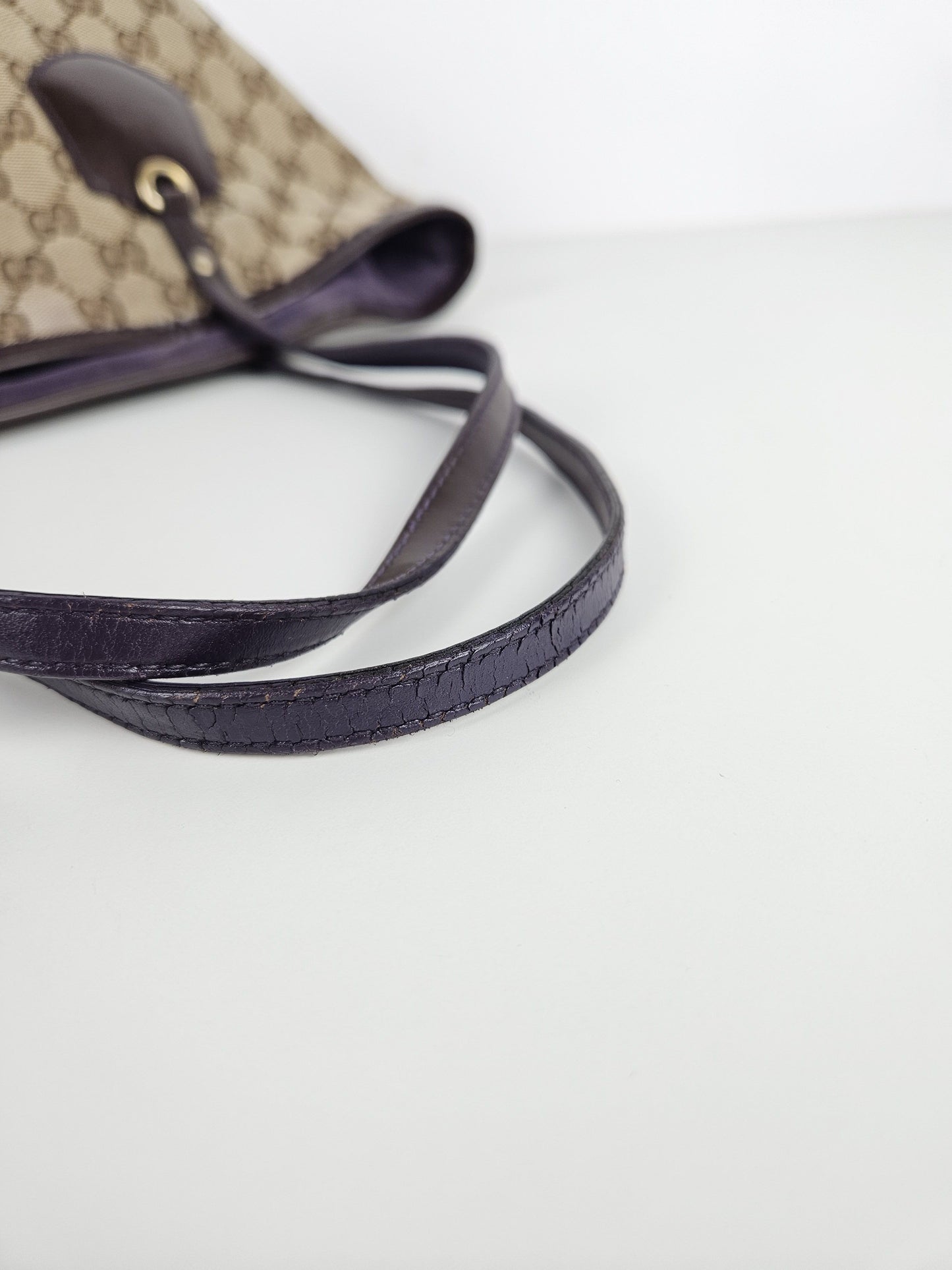 Gucci abbey gg monogram tote bag