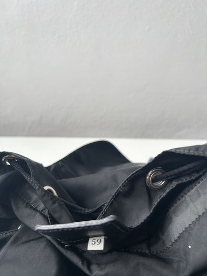 Vintage Prada nylon triangle logo cargo backpack