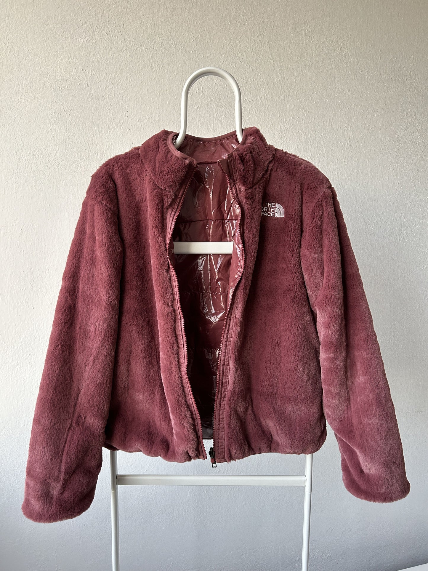 The north face reversible sherpa fleece jacket