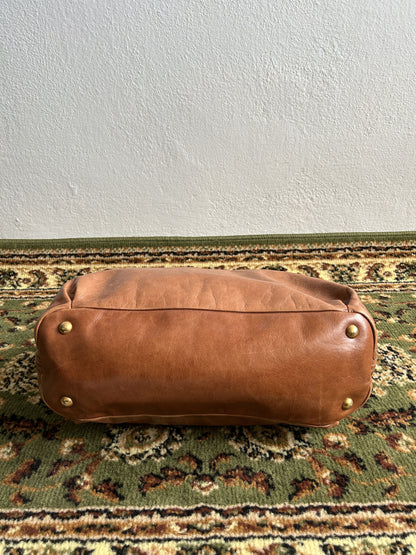 Vintage y2k miu miu leather top zip charm studded handbag