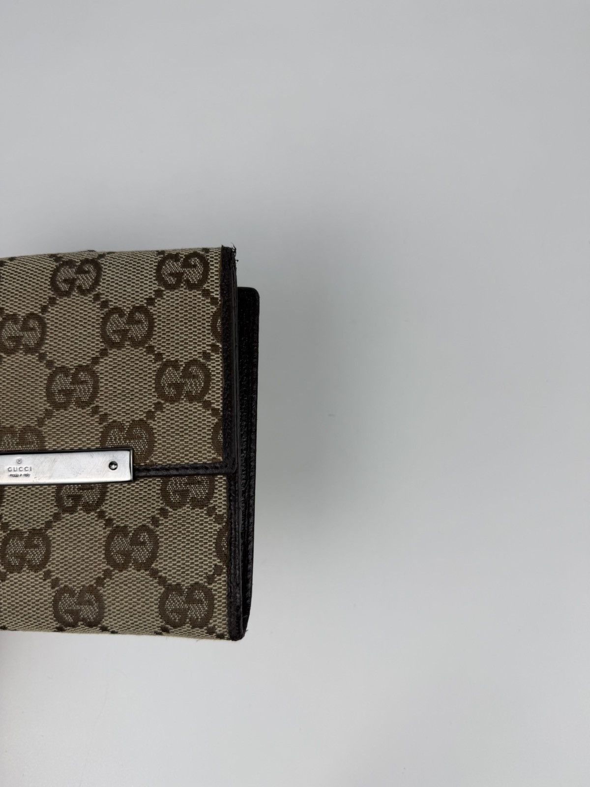 Gucci GG monogram canvas trifold wallet