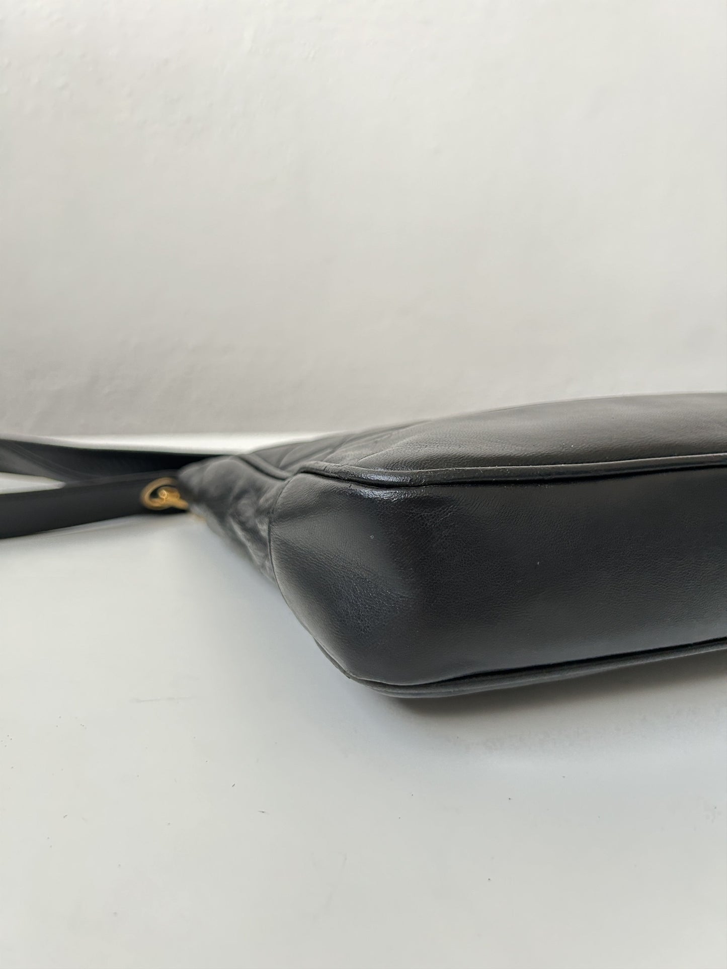 Vintage 90s chanel quilted lambskin matelasse shoulder bag