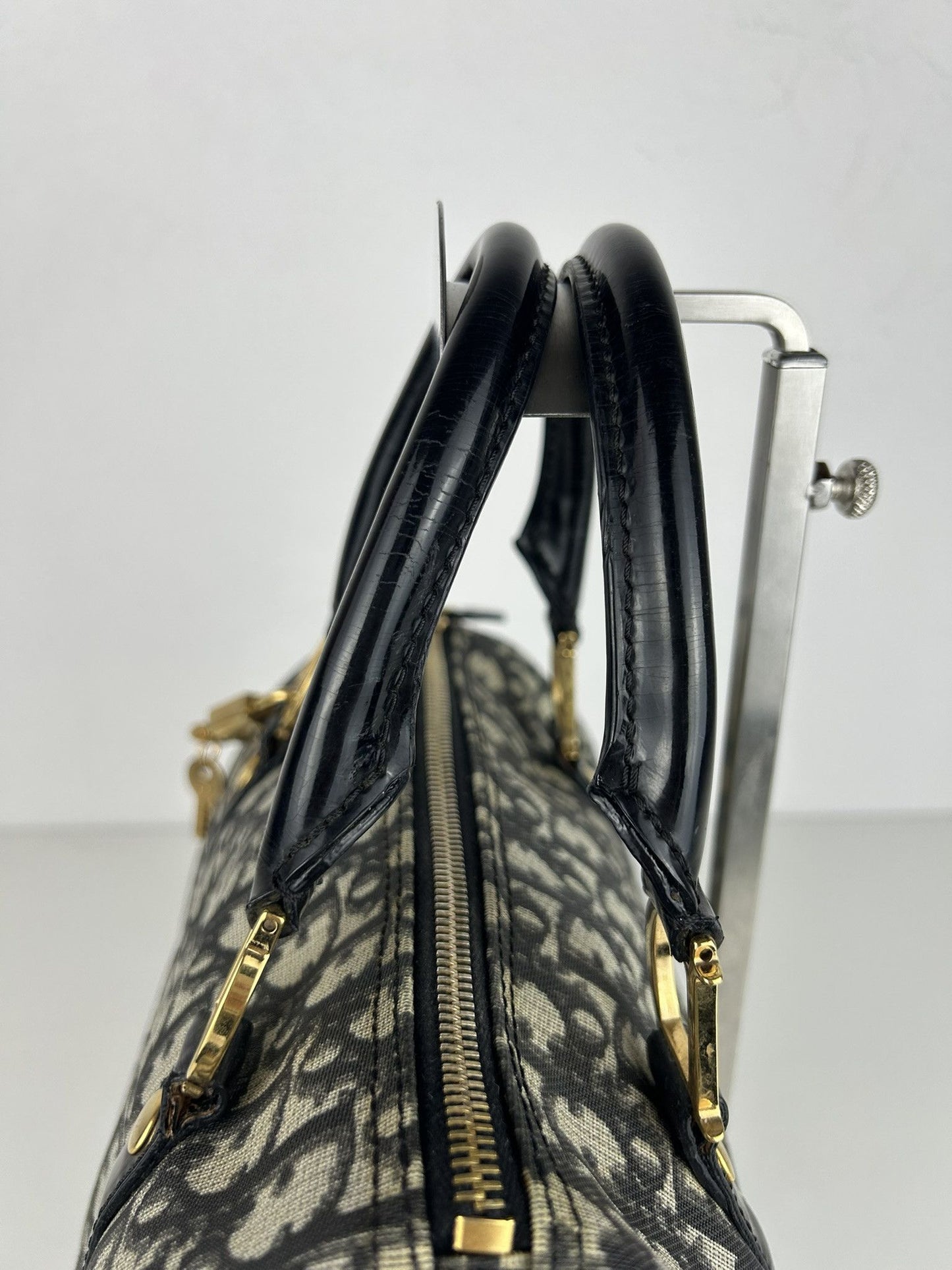 Dior John Galliano era trotter monogram mini boston bag
