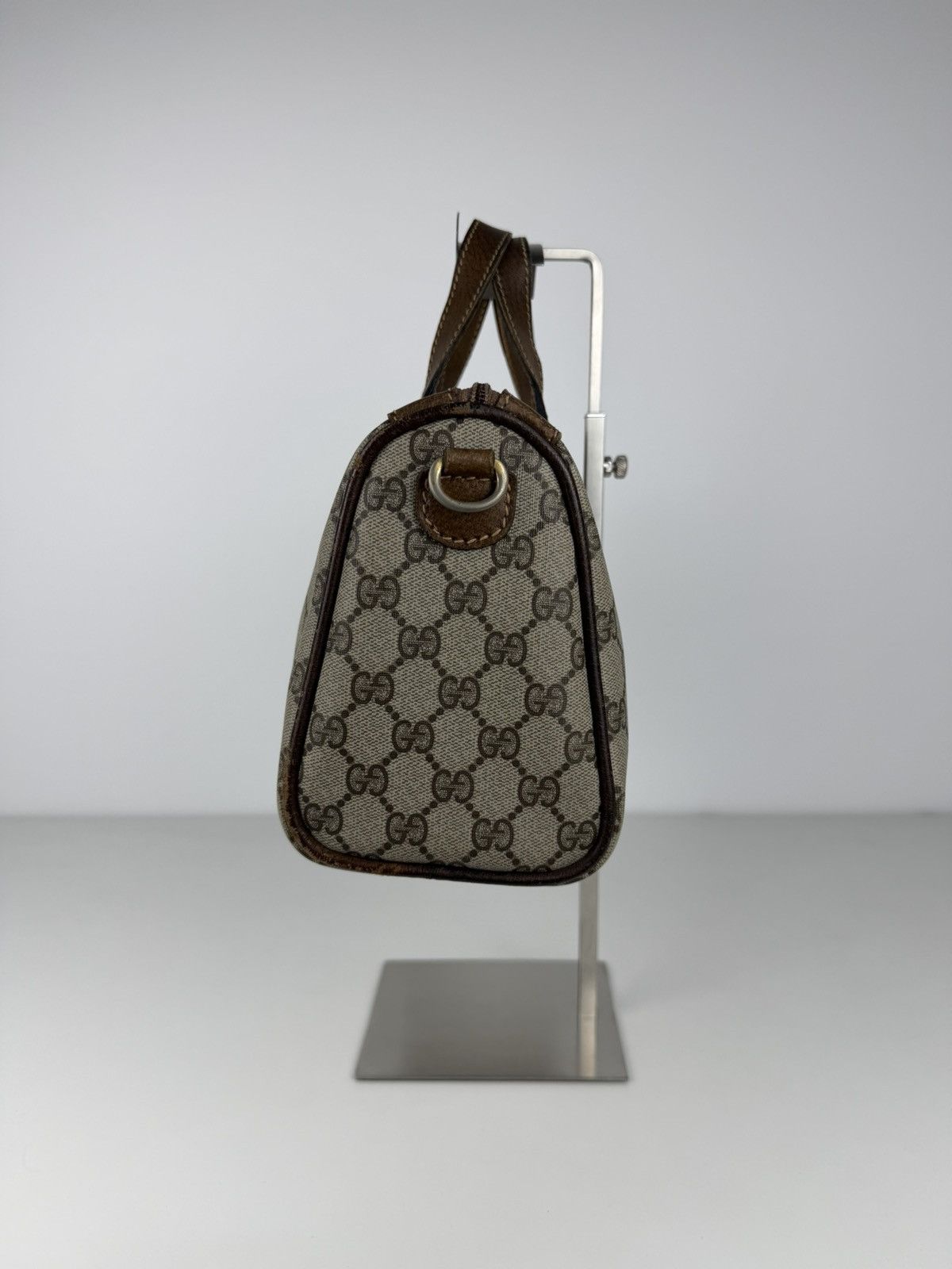 Vintage 70s Gucci monogram mini boston bag