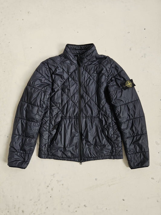 Stone Island garment dyed quilted micro yarn light down jacket