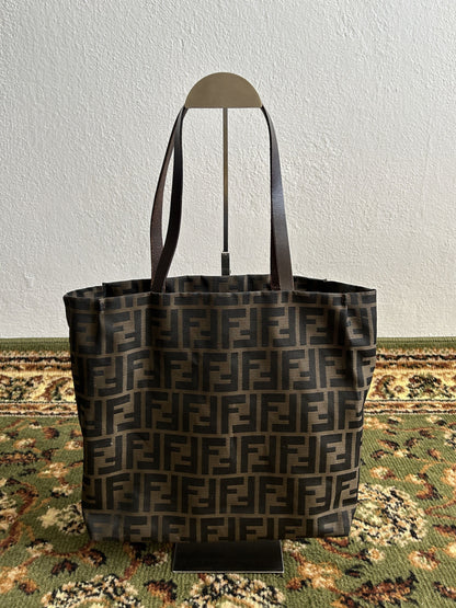 Vintage y2k fendi ff zucca monogram tote bag