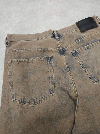 Acne studios 1989 drago road overdyed distressed baggy denim