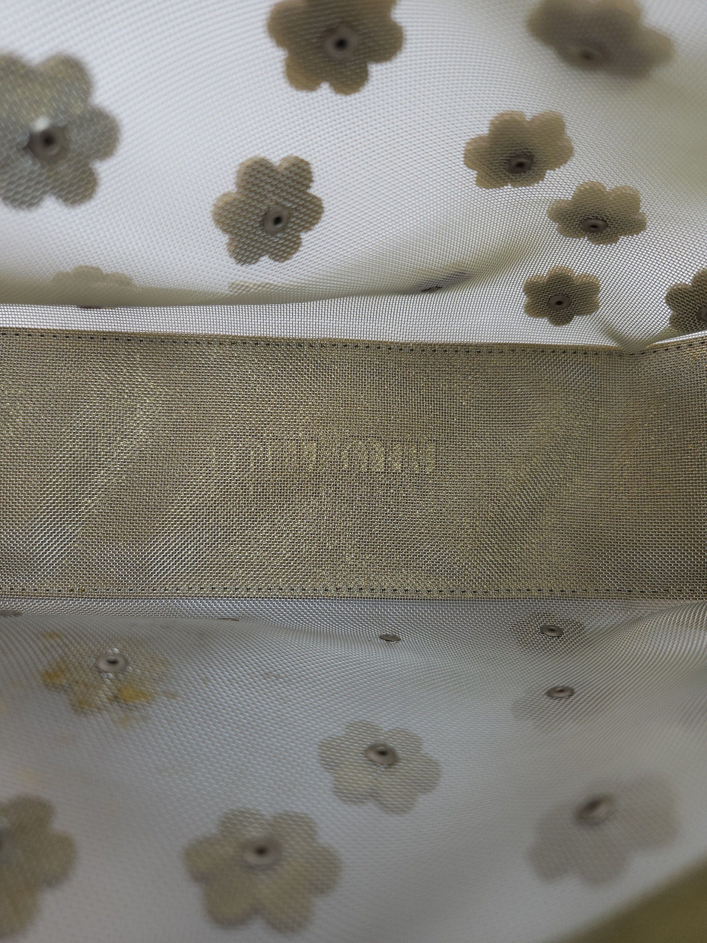 Archive 1999 miu miu mesh floral mini tote bag mb1522