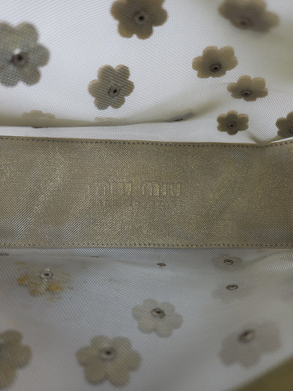 Archive 1999 miu miu mesh floral mini tote bag mb1522