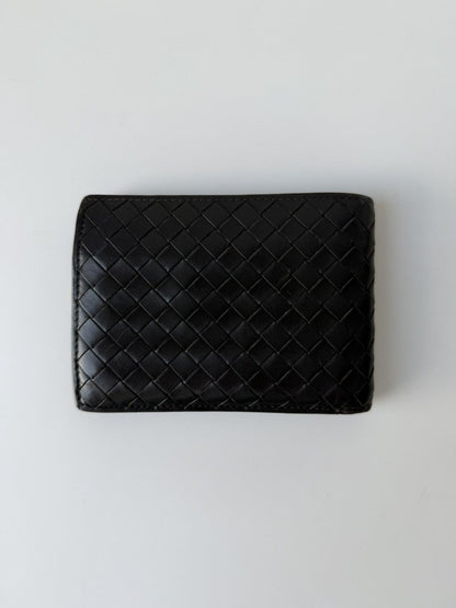 Bottega Veneta intrecciato leather bifold wallet