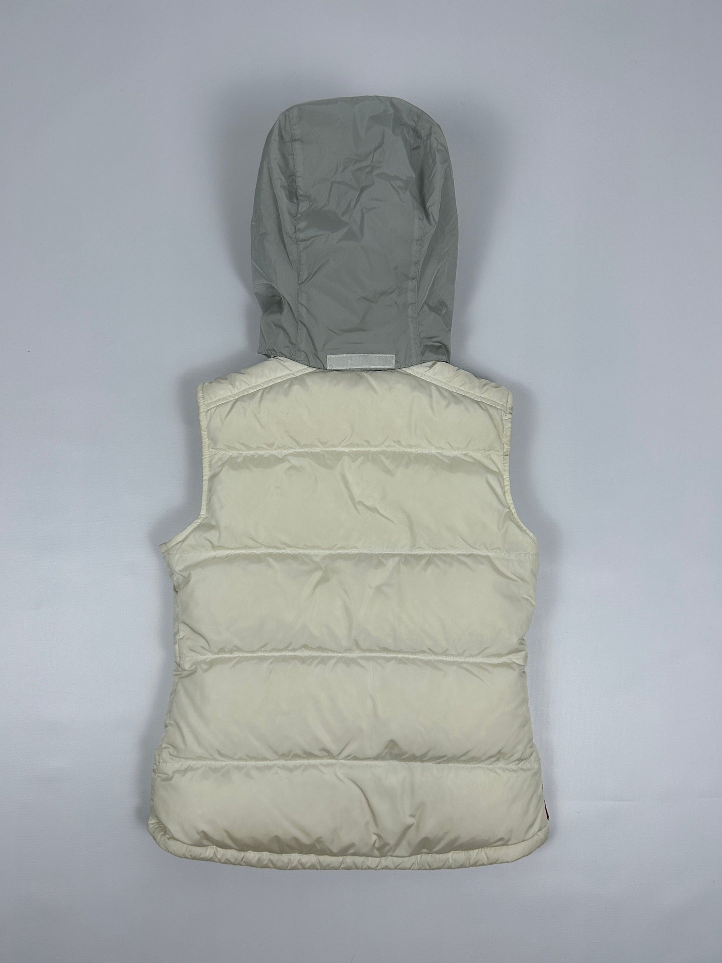 Vintage y2k archive Prada sport red tab hooded puffer vest