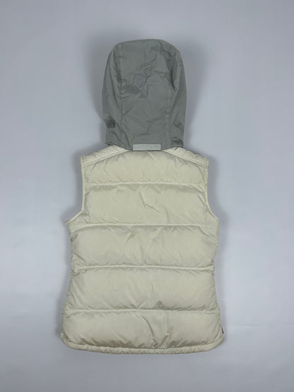 Vintage y2k archive Prada sport red tab hooded puffer vest