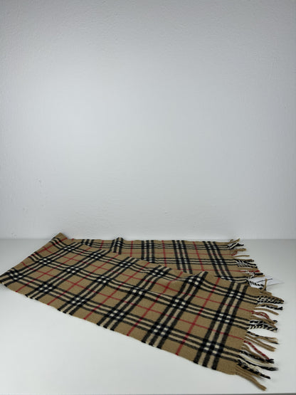 Vintage Burberry nova check cashmere scarf