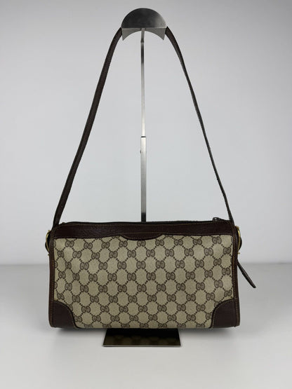 Vintage 70s Gucci monogram shoulder bag