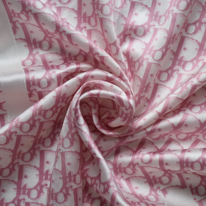 Dior trotter silk & cotton mini scarf pink John galliano era