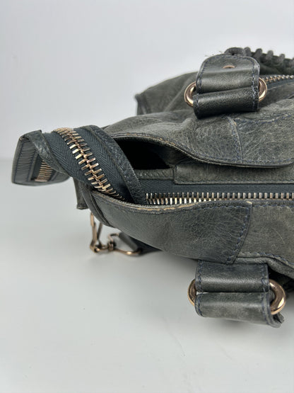 Balenciaga giant hardware city bag in dark gray