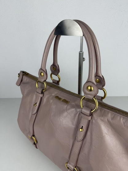 Miu Miu vitello top zip tote bag