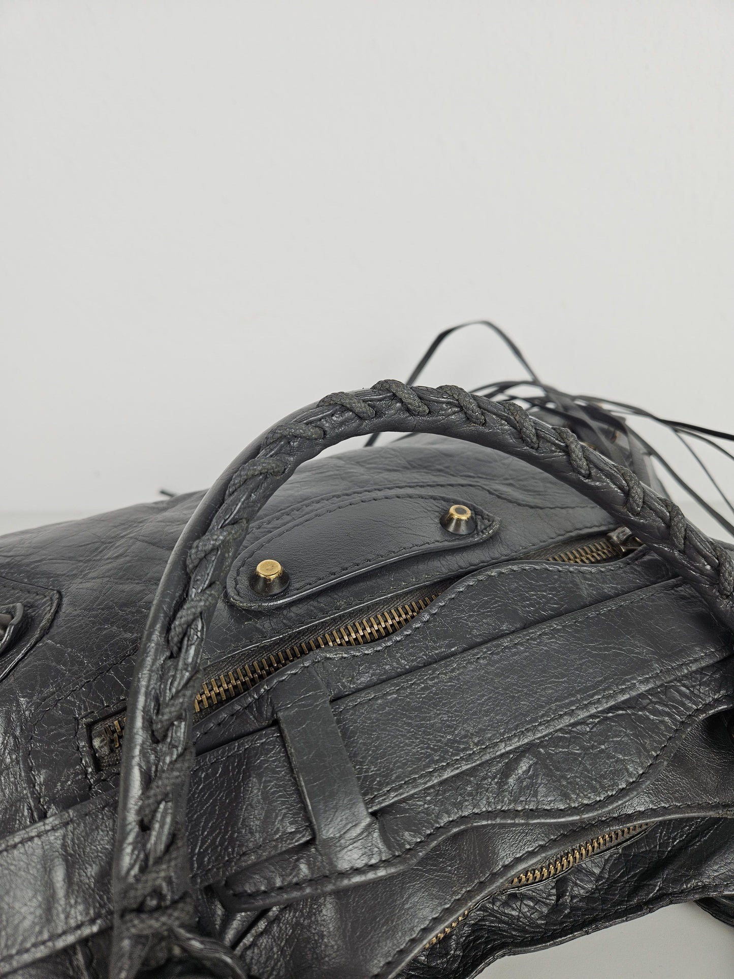 Balenciaga first bag in dark gray