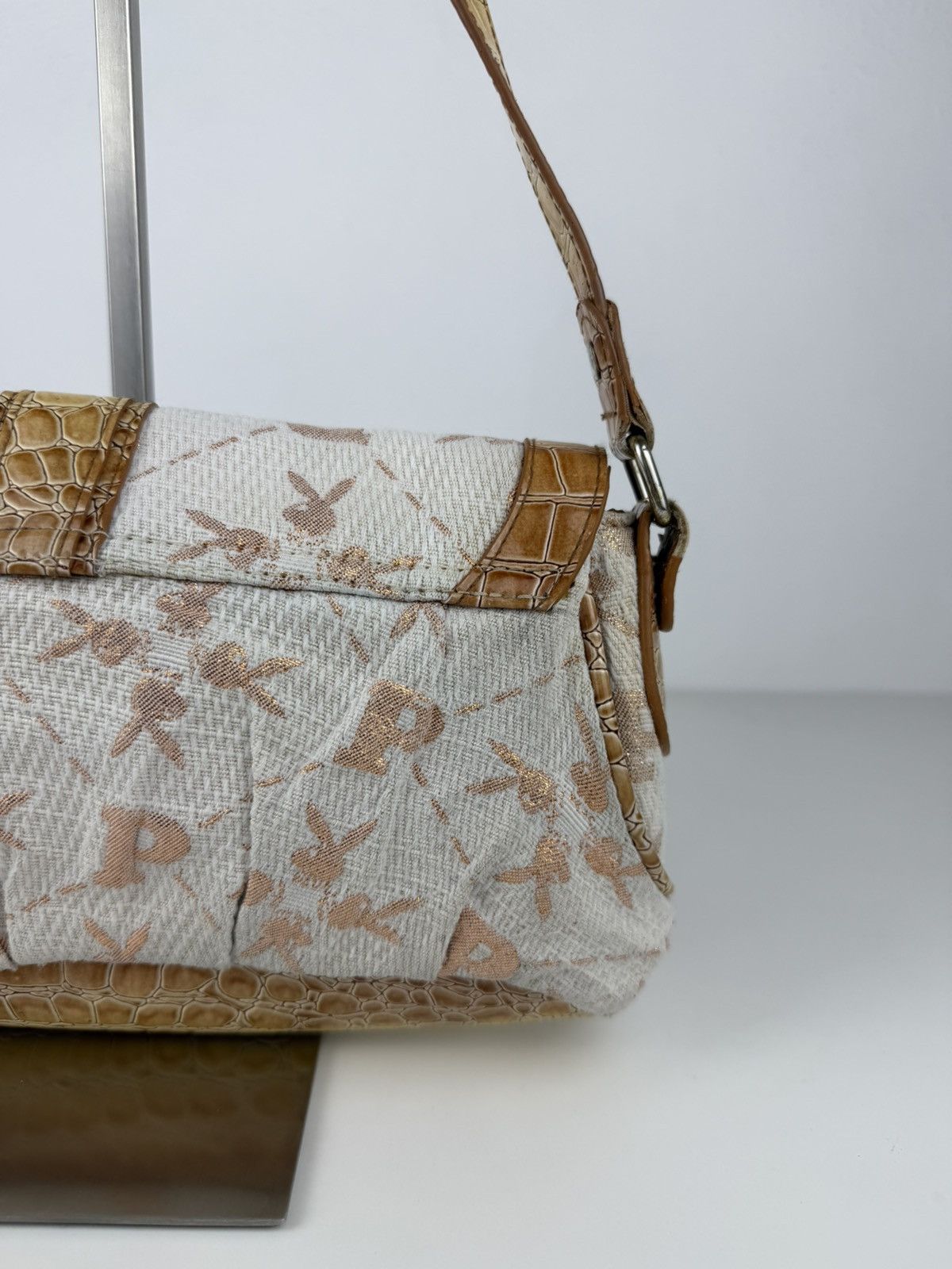 Vintage playboy monogram shoulder bag