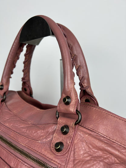 Balenciaga first bag in dusty pink