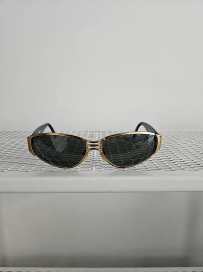 Vtg Jean Paul Gaultier 58-6204 big logo oval sunglasses