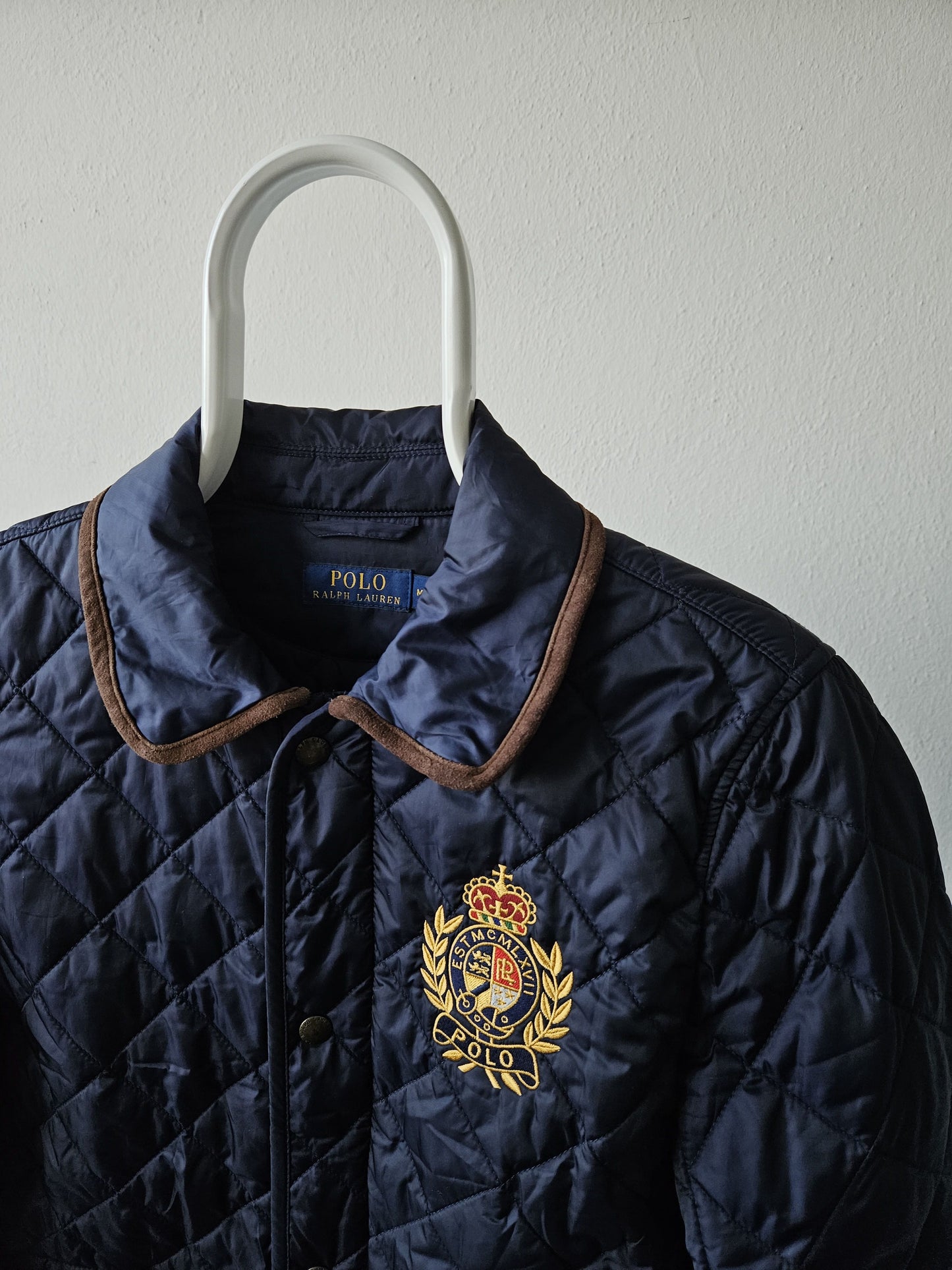 Ralph Lauren quilted embroidered logo jacket