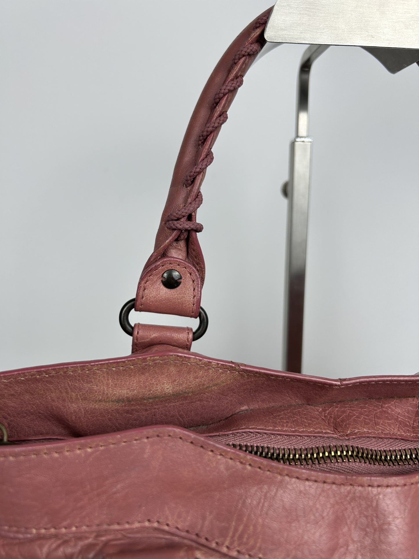 Balenciaga first bag in dusty pink