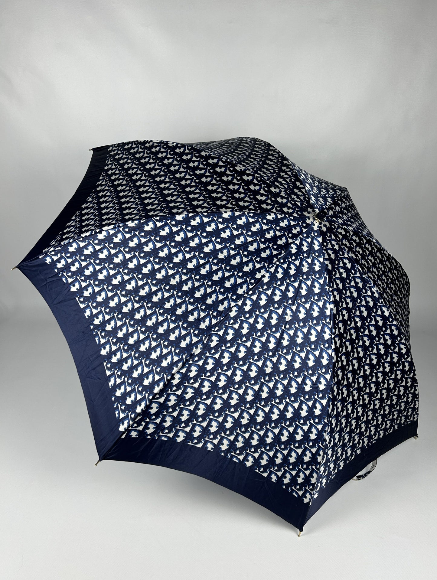 Vintage 80s dior trotter oblique monogram folding umbrella