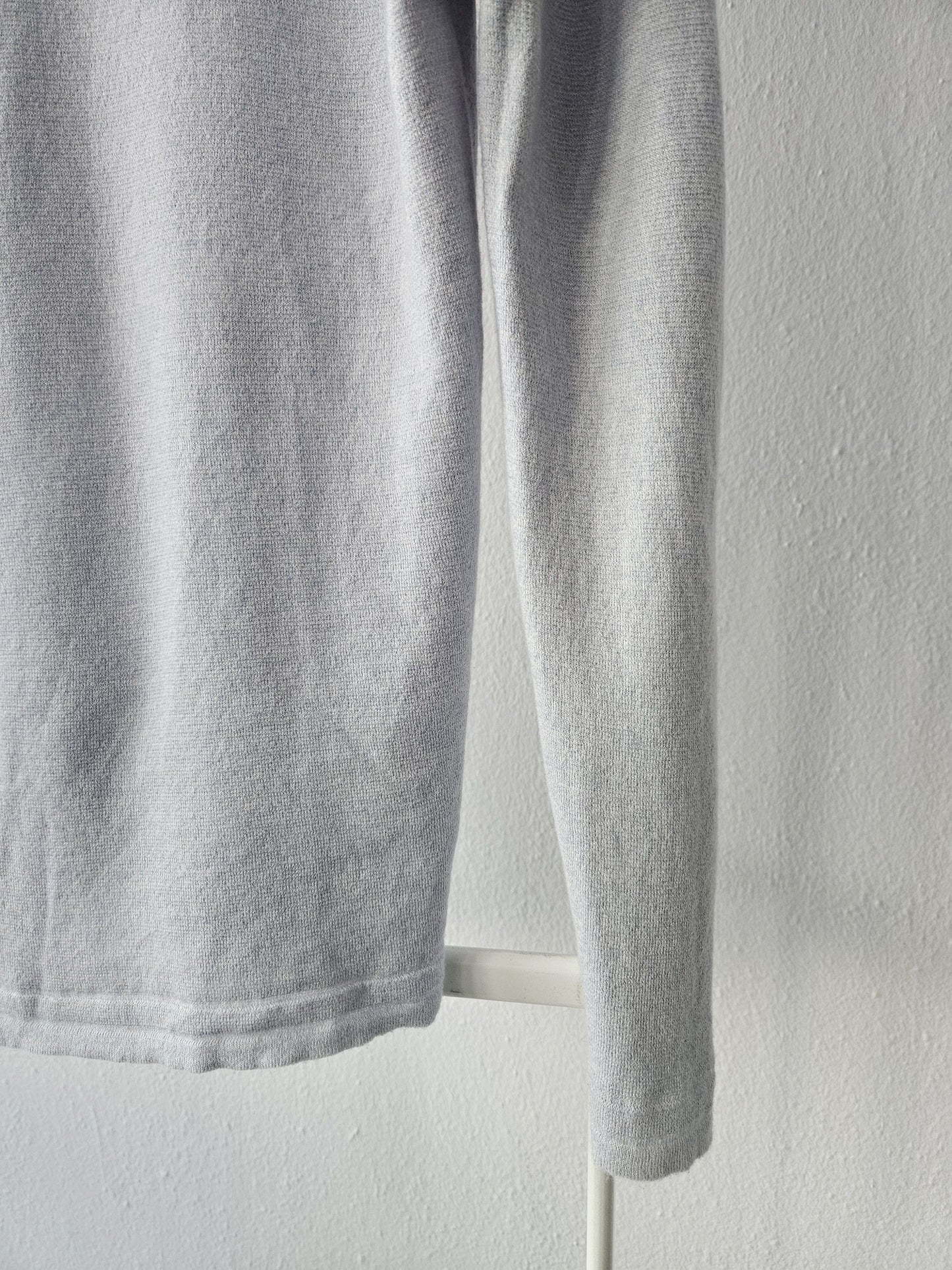 Vintage Hermes cashmere cotton blend v neck pullover