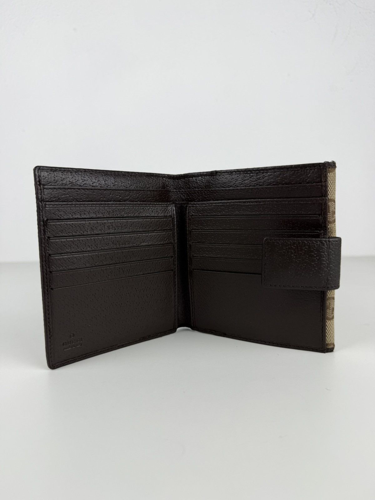Gucci GG monogram canvas trifold wallet