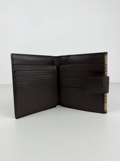 Gucci GG monogram canvas trifold wallet