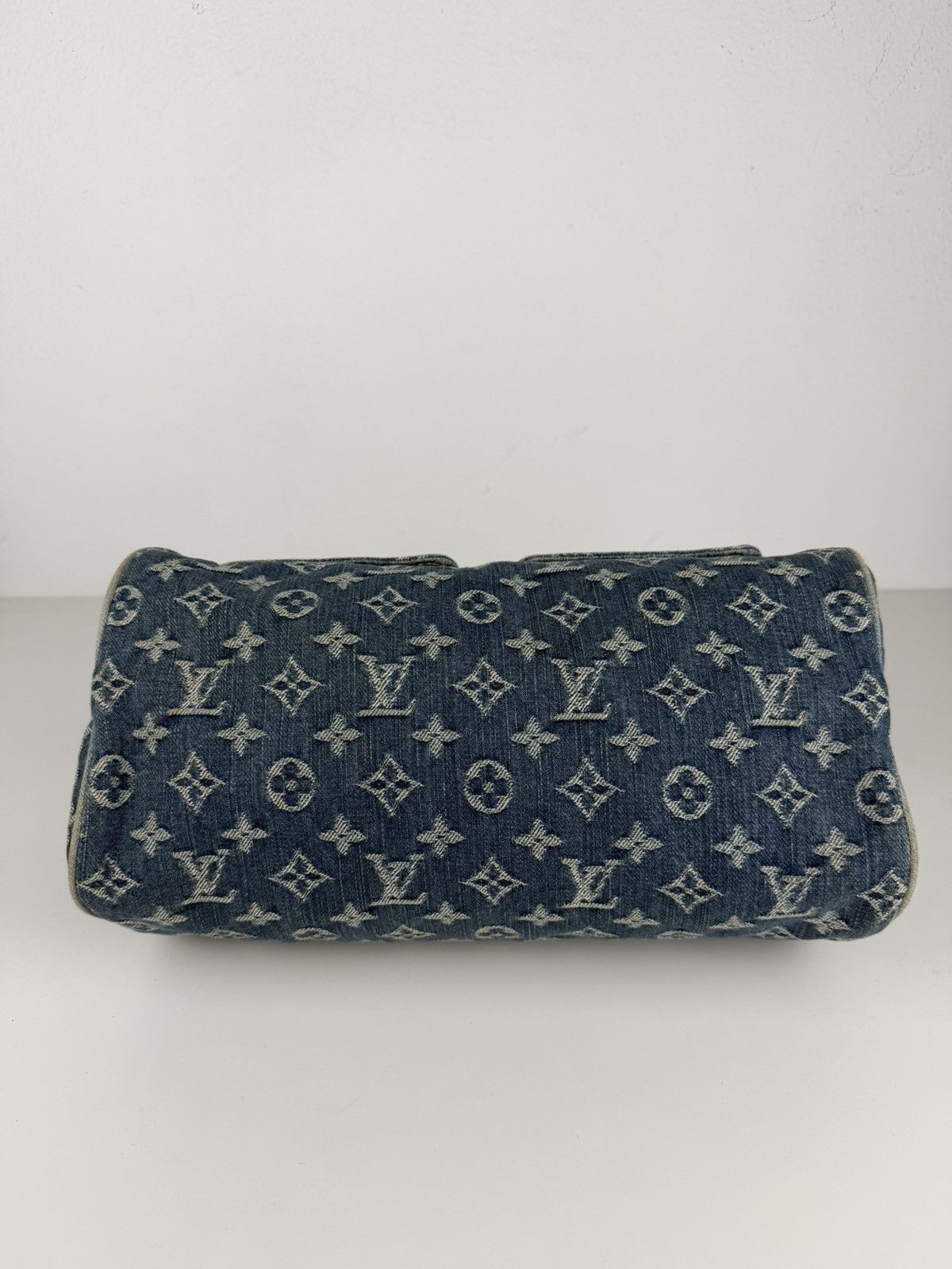 Louis Vuitton monogram denim neo speedy mini Boston bag