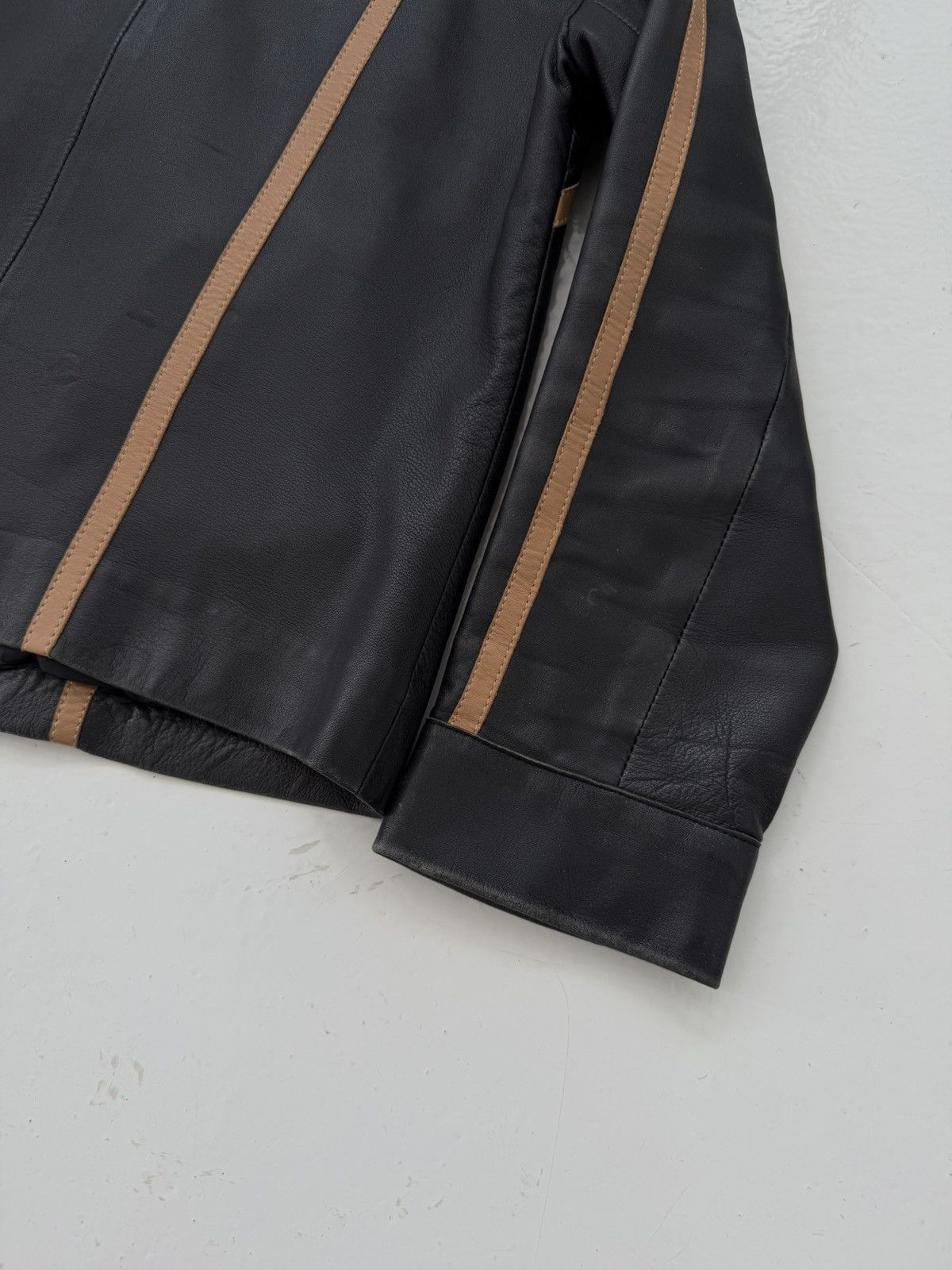 Vintage biker leather jacket