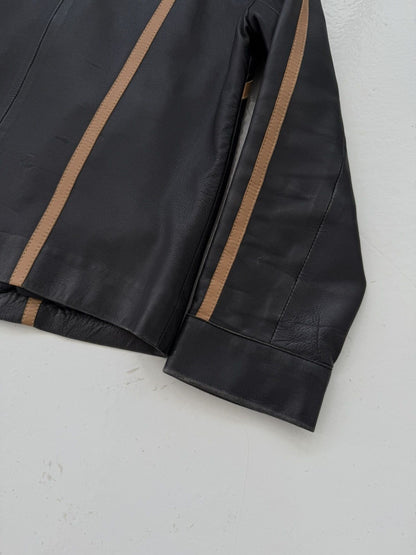 Vintage biker leather jacket