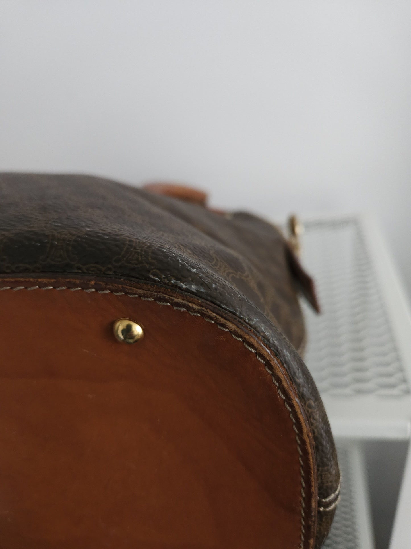 Vintage 90s Celine macadam handbag