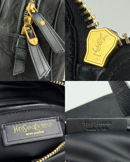 YSL Rive Gauche monogram obi bow bowler bag
