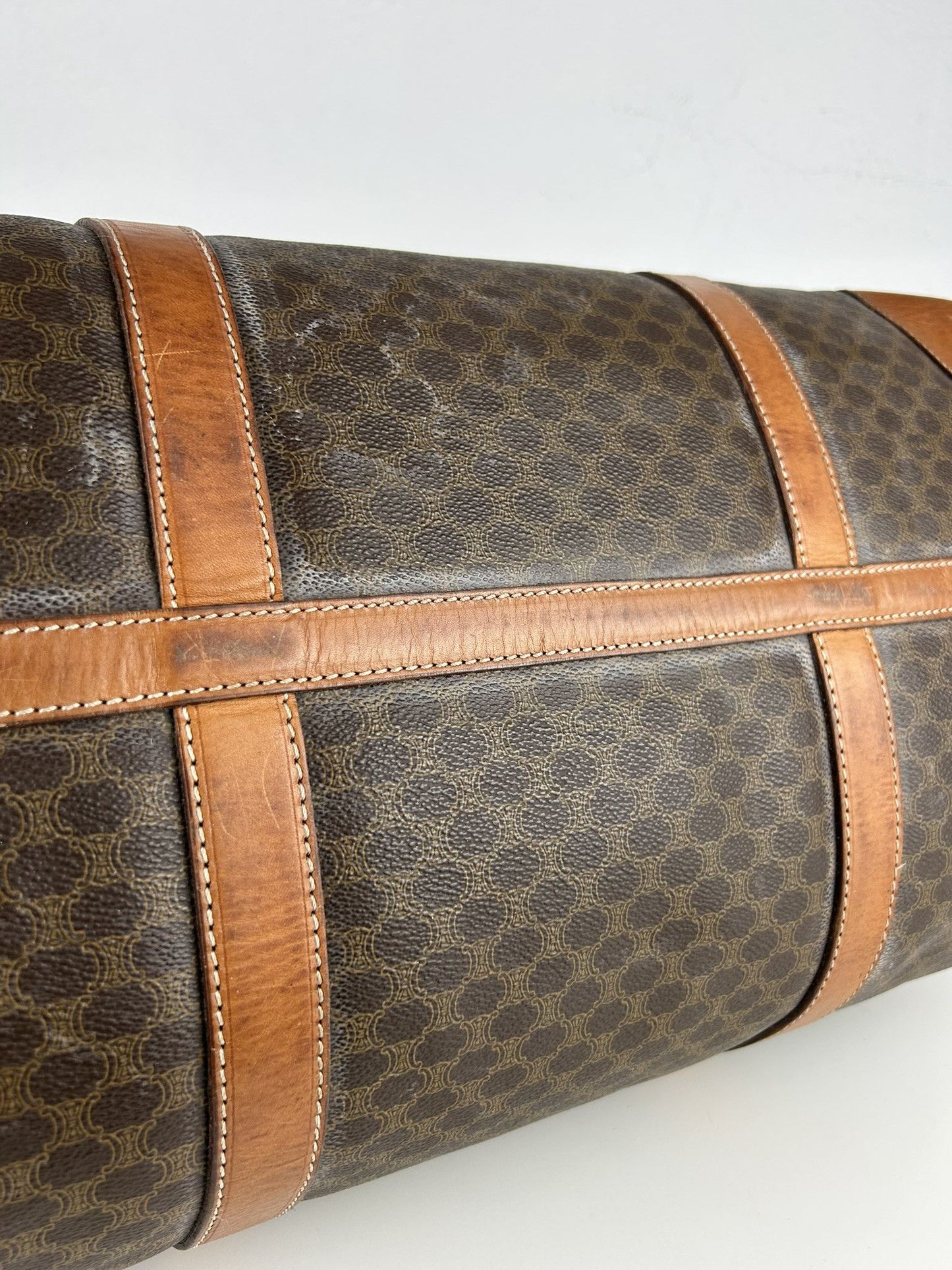 Vintage 90s Celine macadam monogram boston bag
