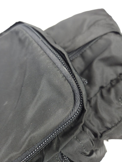 Prada triangle logo nylon multipocket backpack