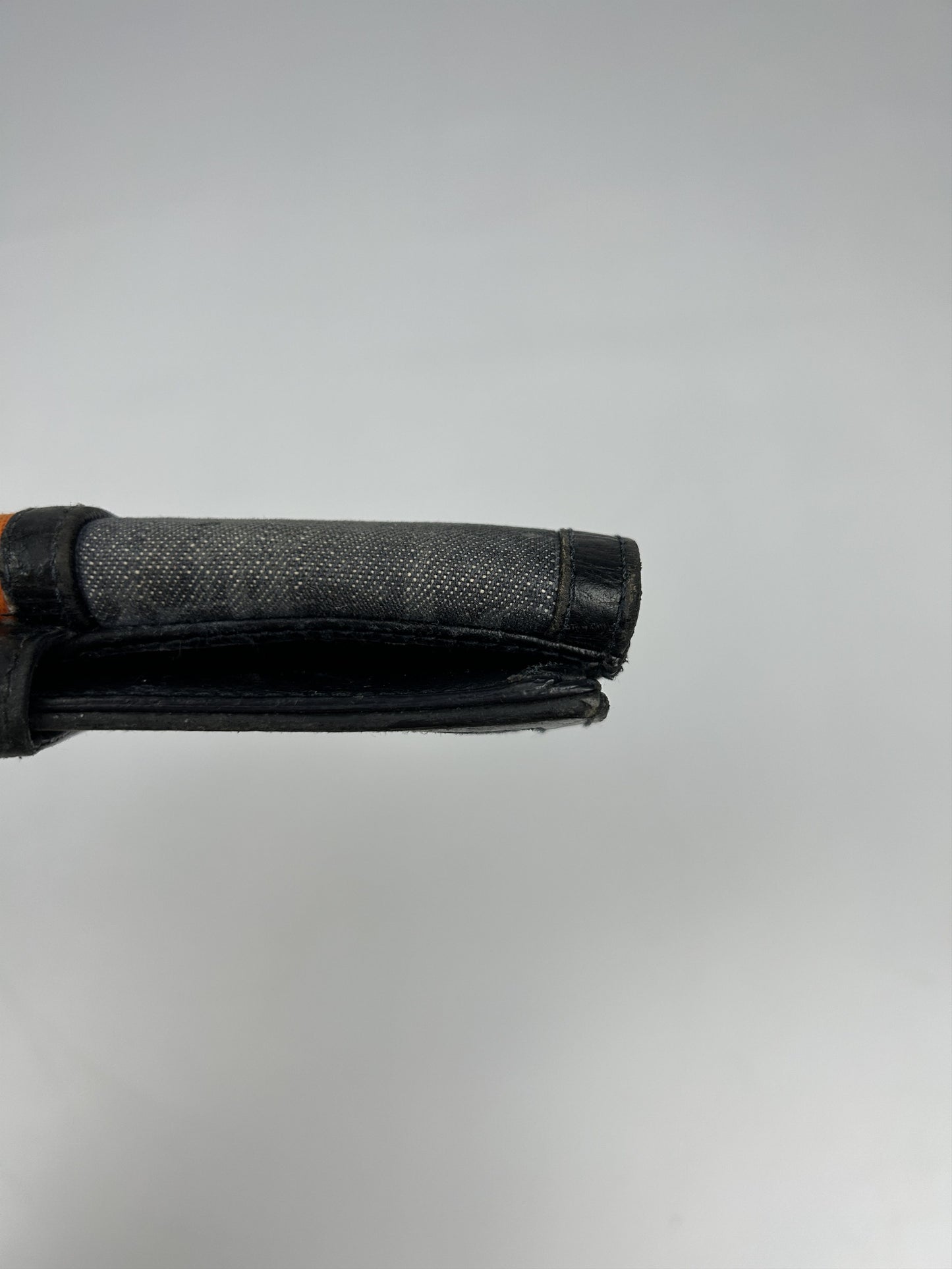 Dior flight monogram canvas and leather long trifold wallet