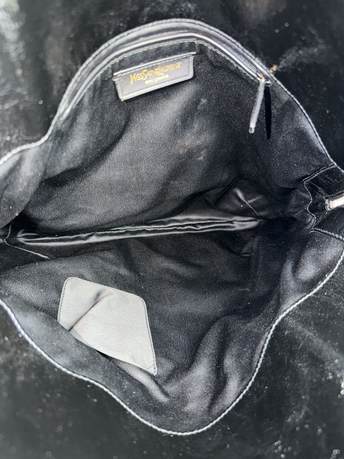 AW2007 Yves Saint Laurent Rive Gauche sac metropolis patent leather tote bag