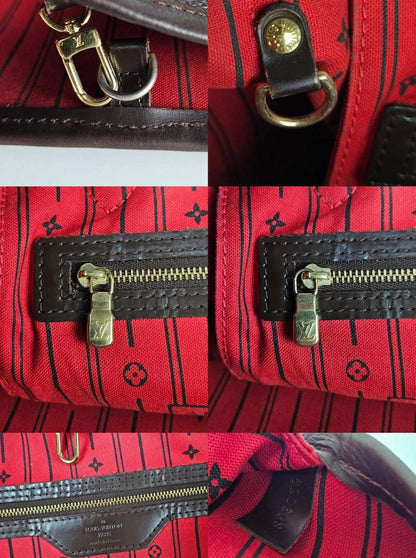 Louis Vuitton damier ebene neverfull mm tote bag