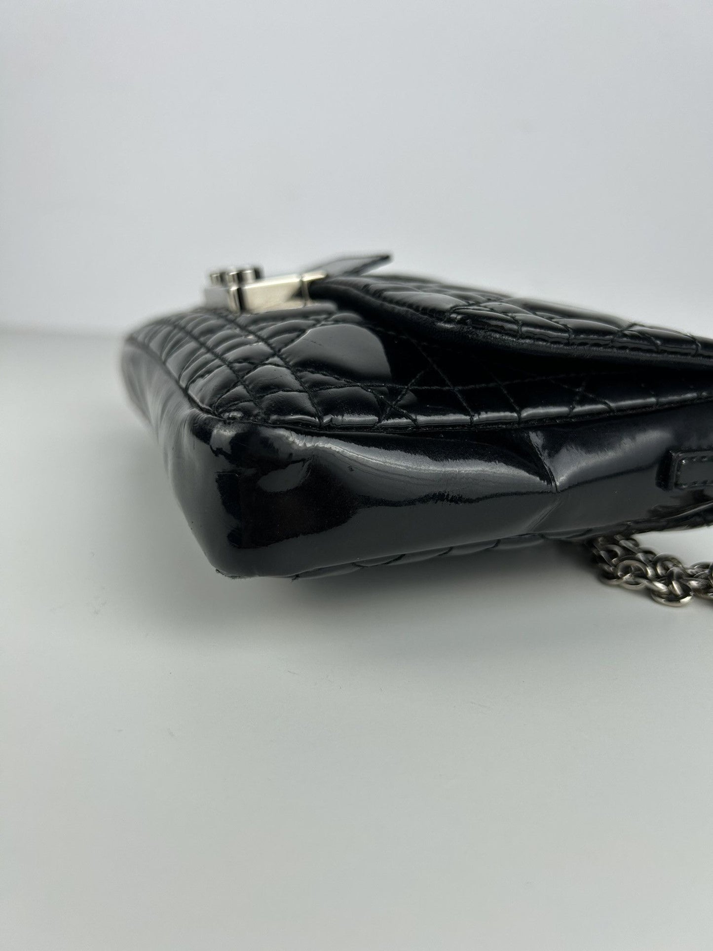 Miss Dior Promenade cannage patent leather handbag woc
